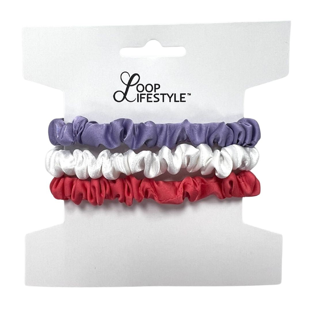 The Spring Micro Satin Scrunchie Set