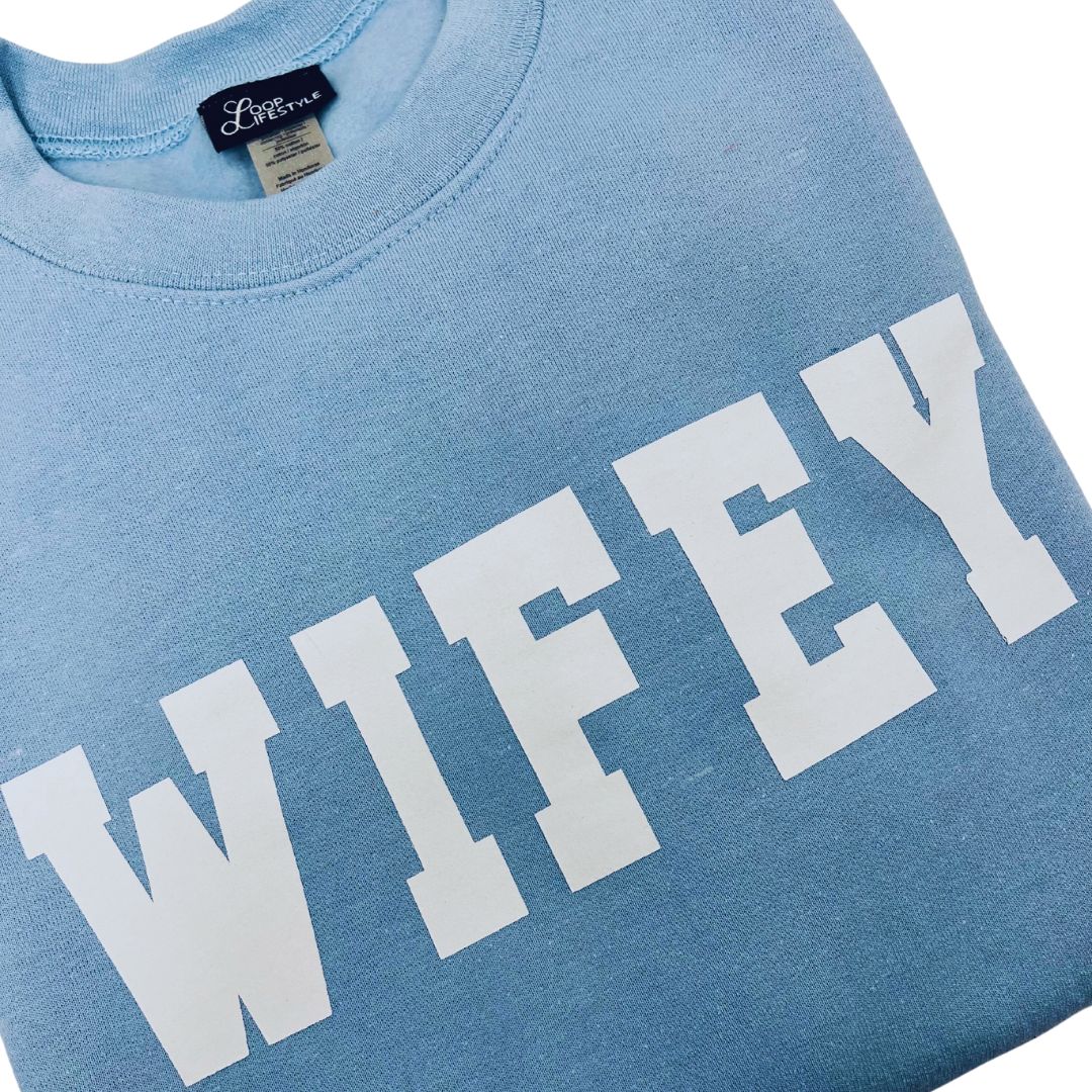 WIFEY Baby Blue Crew