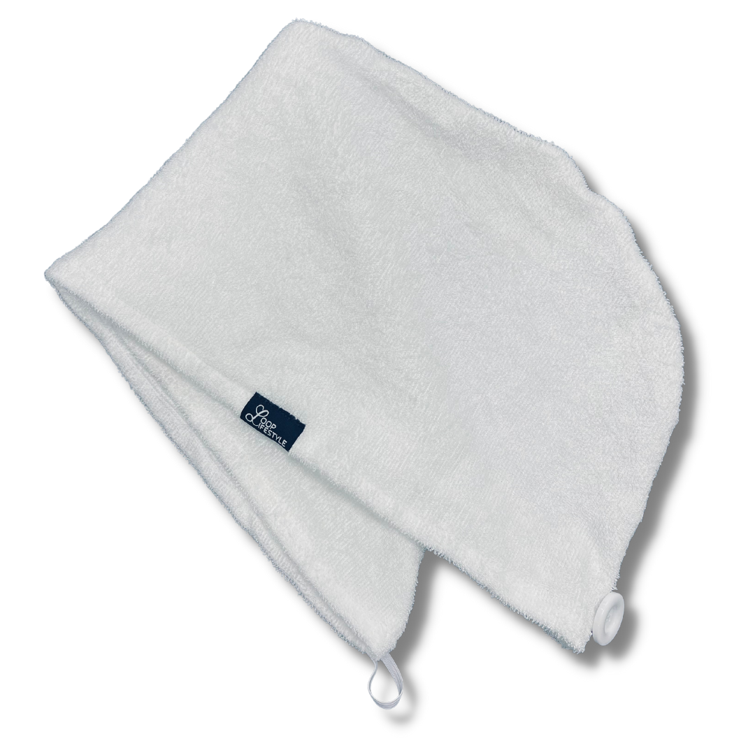 The Twist Hair Towel - White