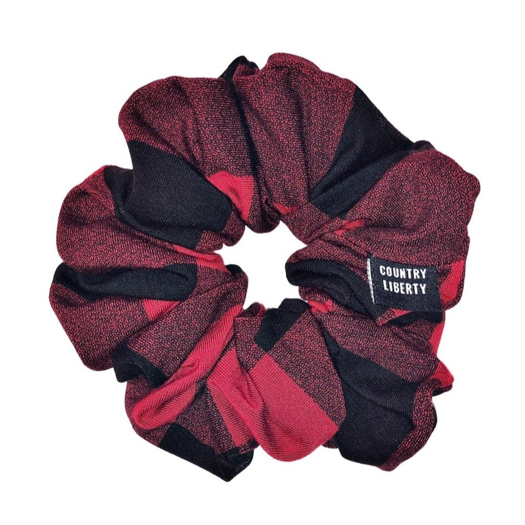 RED Buffalo Plaid Jersey Cotton COUNTRY LIBERTY X LOOP*