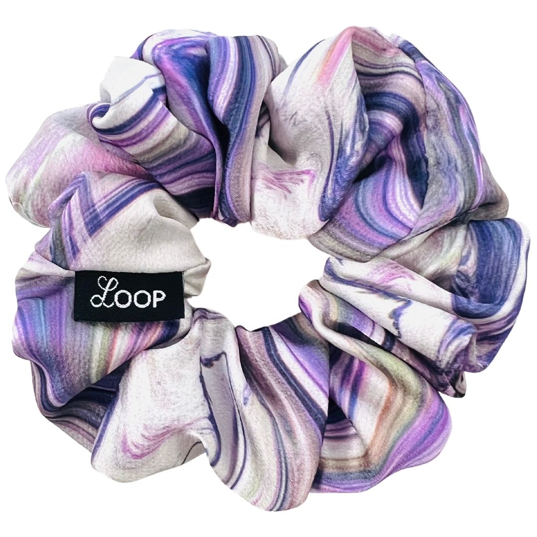 Purple Swirl Satin