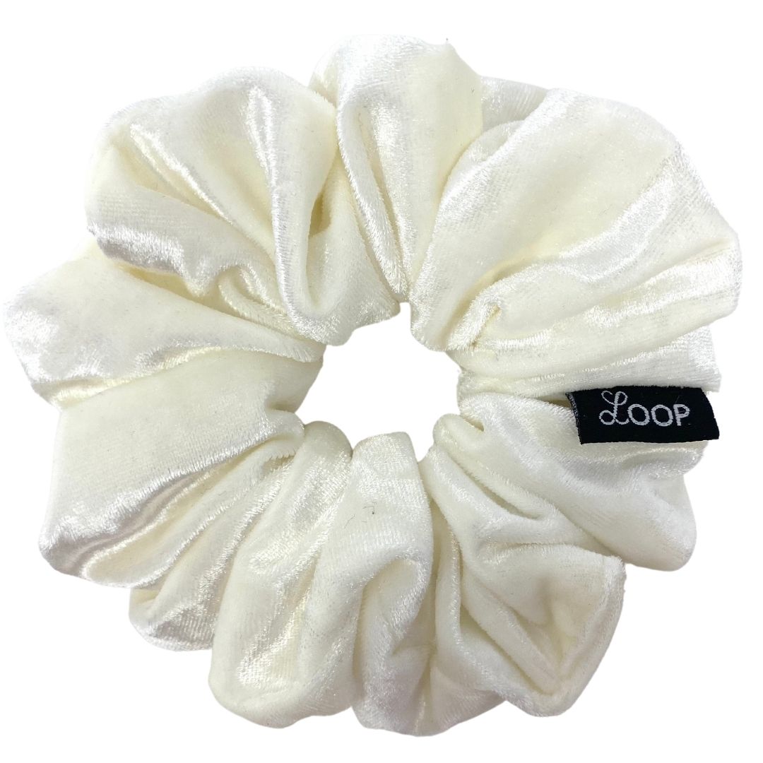 White Crushed Velvet*