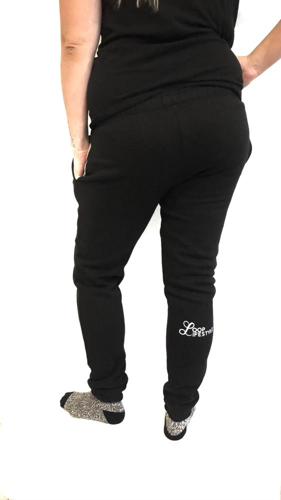 Black Loop Sweatpants