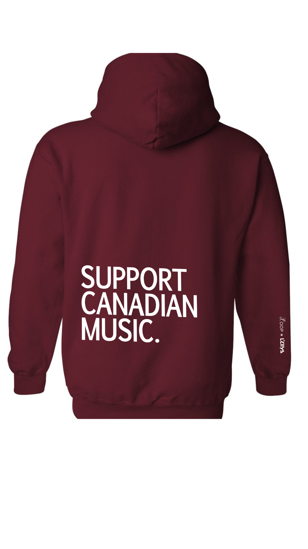 Support Canadian Music Hoodie by LEIIYA