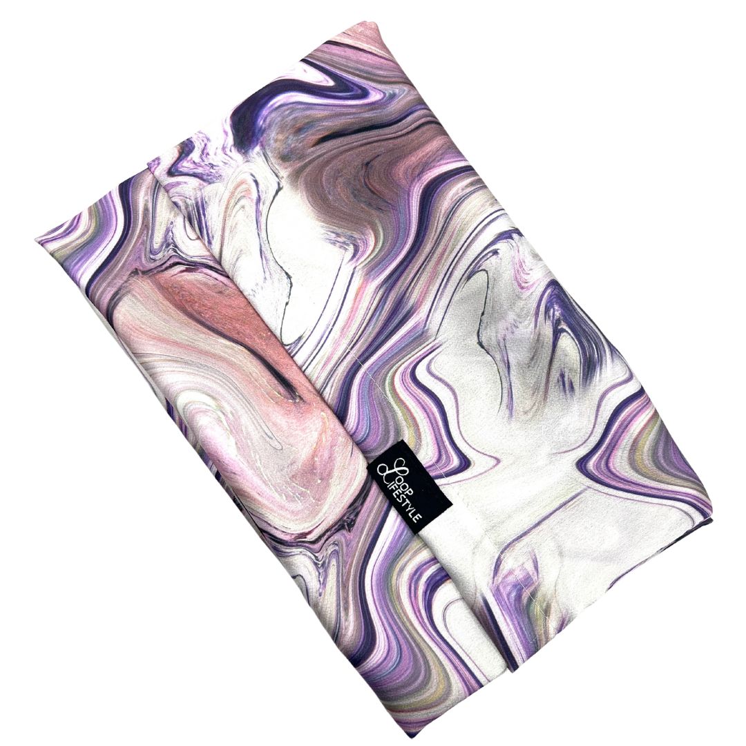 Exclusive *Purple Swirl* Satin Pillowcase