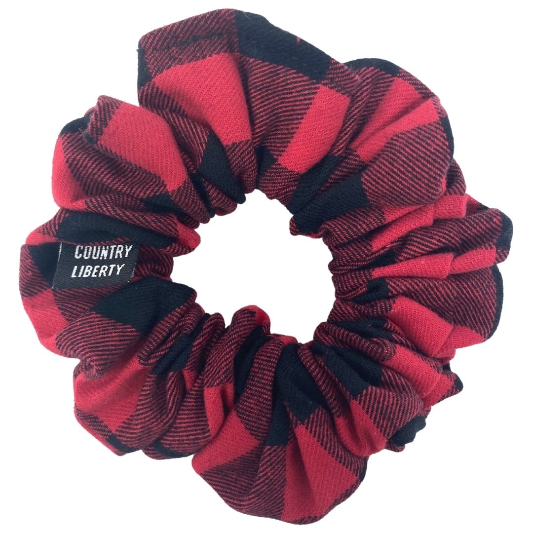 RED Flannel Buffalo Plaid COUNTRY LIBERTY X LOOP*