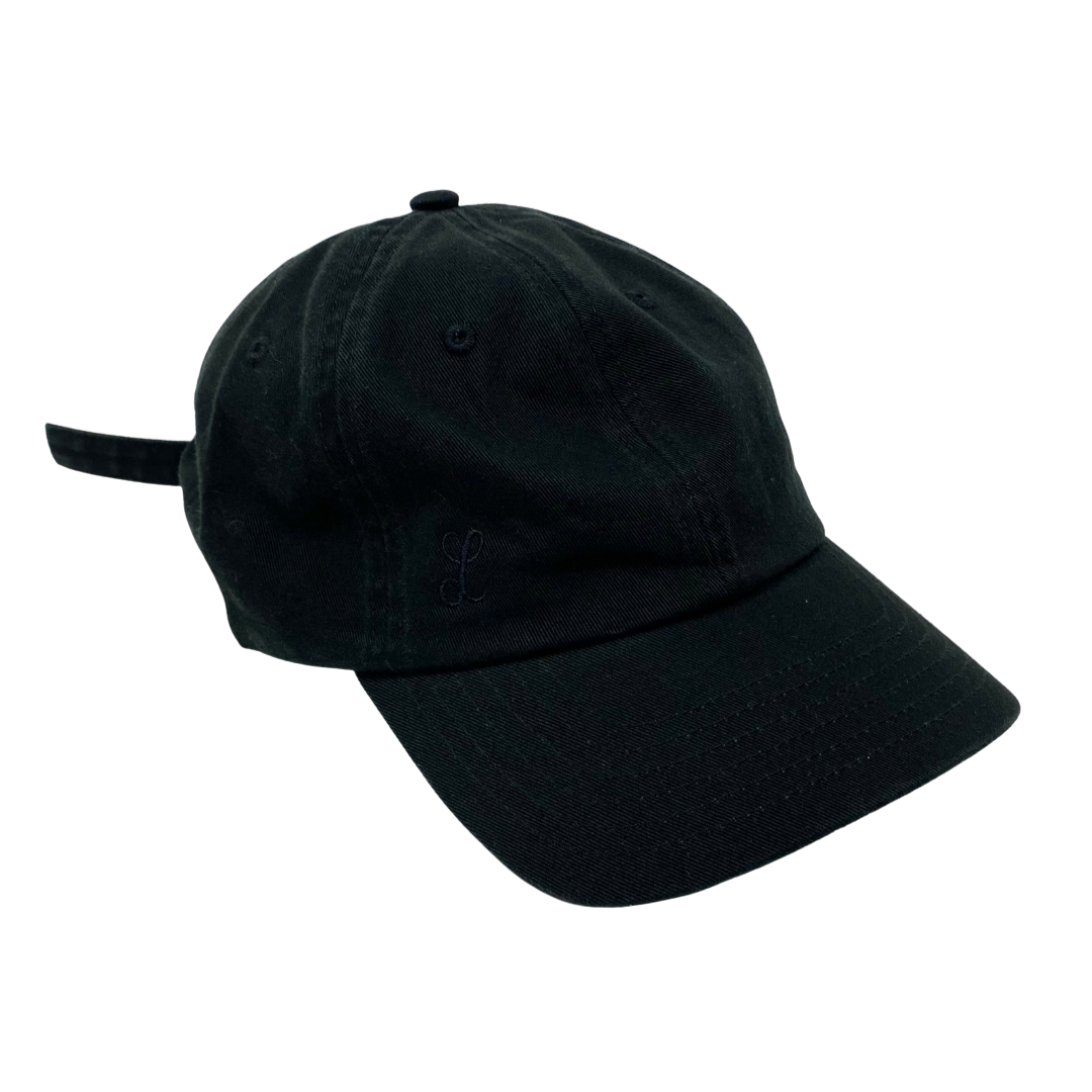 The Dad Hat Black w Black Logo